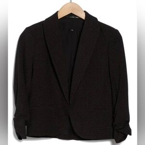 Amanda & Chelsea Black Textured 1-Button Single Breasted Blazer/Jacket, Sz S!